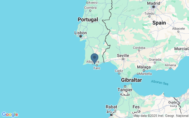 Kaart met locatie Golfen in Portugal